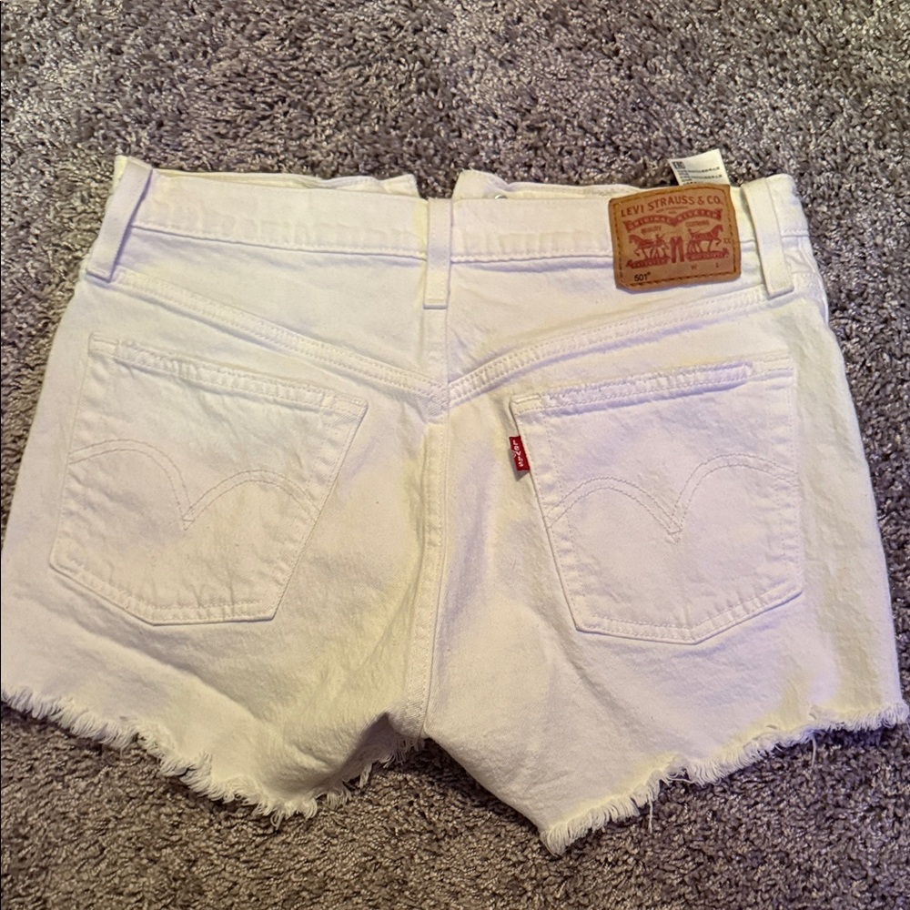 Levi's Women's Classic White Jean Shorts